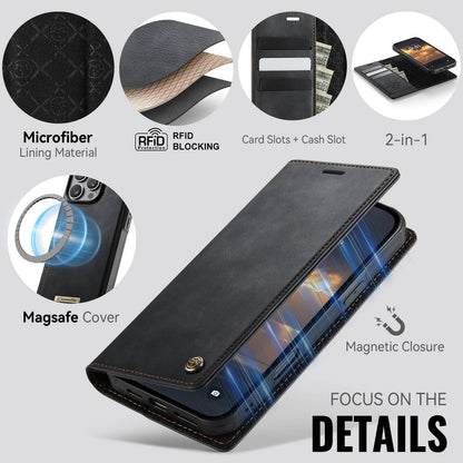 For iPhone 16e 16 15 14 13 12 11 Pro Max Detachable Wallet Case with Magsafe