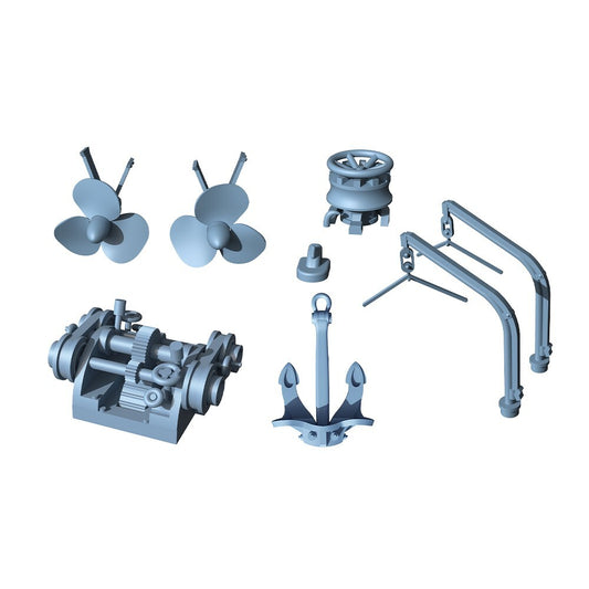LYCG350334 1/350 Model Upgrade Parts German Z-25 Destroyer Parts For The Hull