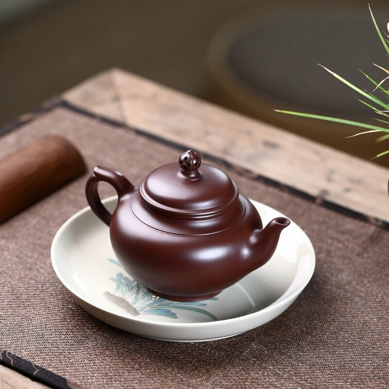 On Sales Marked Tea Pot Real Yixing Zisha Purple Zhu Clay Master Pot Handmade