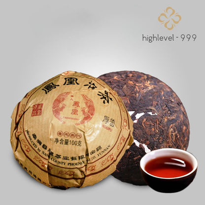 100g Ripe Pu'er Phoenix Tuocha Yunnan Ancient Tree Fermented Tea Daily Drinking