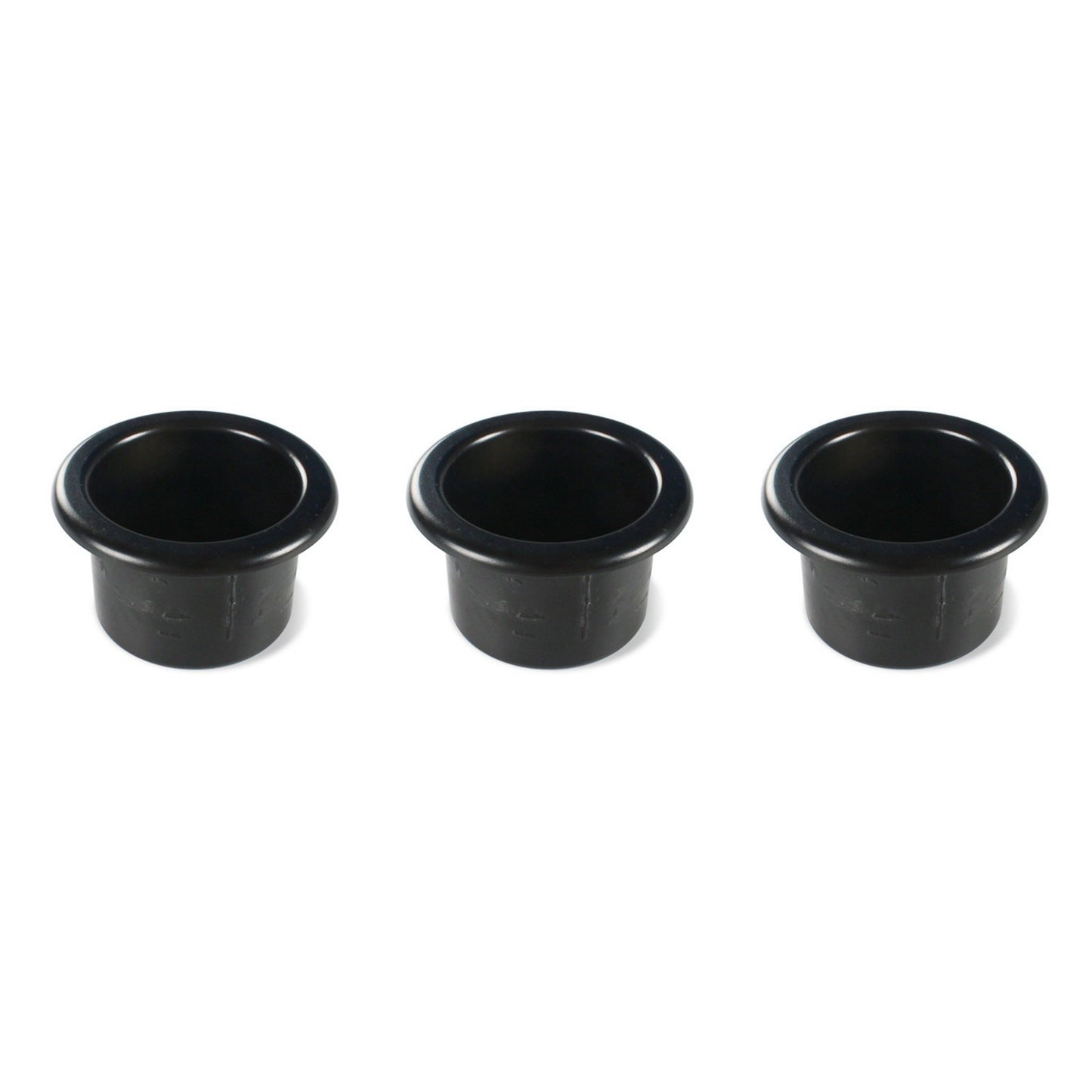 3X Black Plastic Cup Holders Fit For Boat Sofa Cars Motor Homes Auto Etc