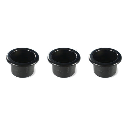 3X Black Plastic Cup Holders Fit For Boat Sofa Cars Motor Homes Auto Etc