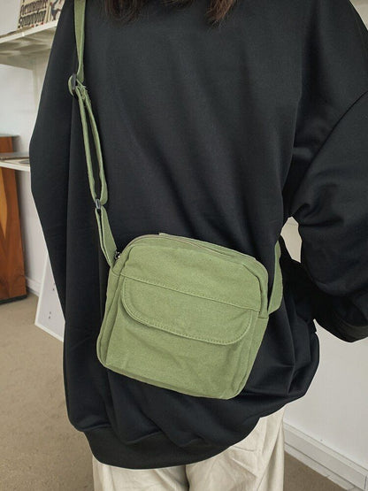 Canvas Messenger Bag Women Nylon Crossbody Bag Mini Handbags Summer Shoulder Bag