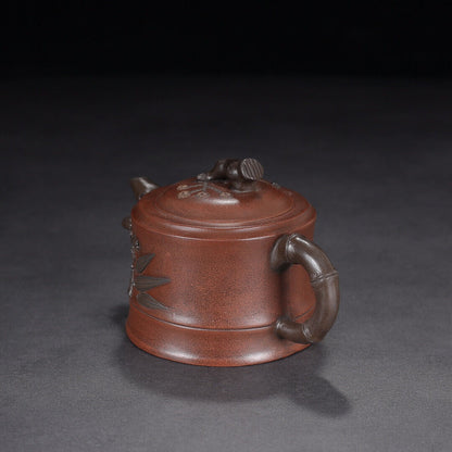 Chinese Yixing Zisha Clay Handmade Exquisite Teapot （松竹梅 底款：汪寅仙）