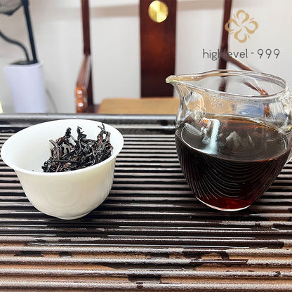 357g Ripe Puer Tea Cake Ban Zhang Court Pure Material Yunnan Ancient Tree Mellow