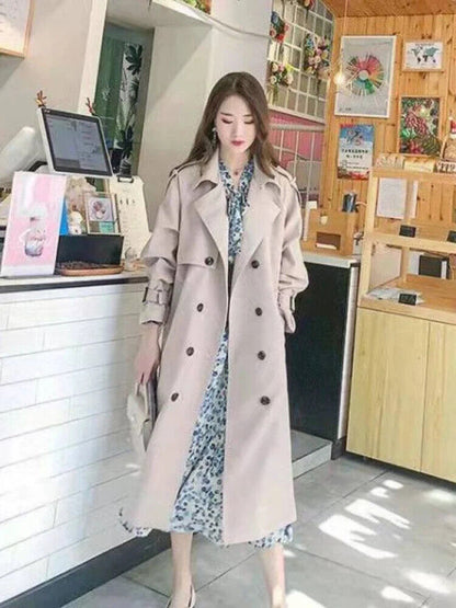 Coats Woman Winter Windbreaker Women's Trench Coat Overcoat
