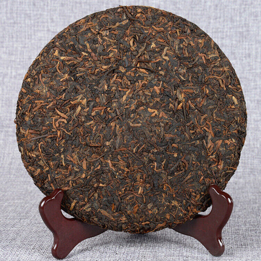357g Top Black Tea Yunnan Pu-erh Tea Ancient Tree Pu-erh Ripe Cake Health Care