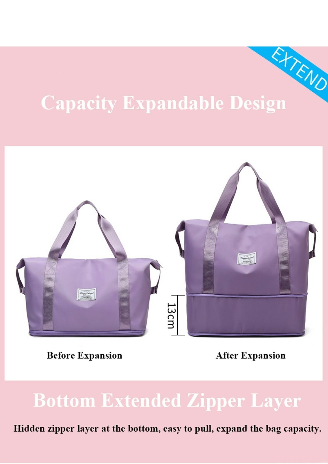 Folding Storage Bags Large Capacity Multifunctional Oxford Waterproof Handbags