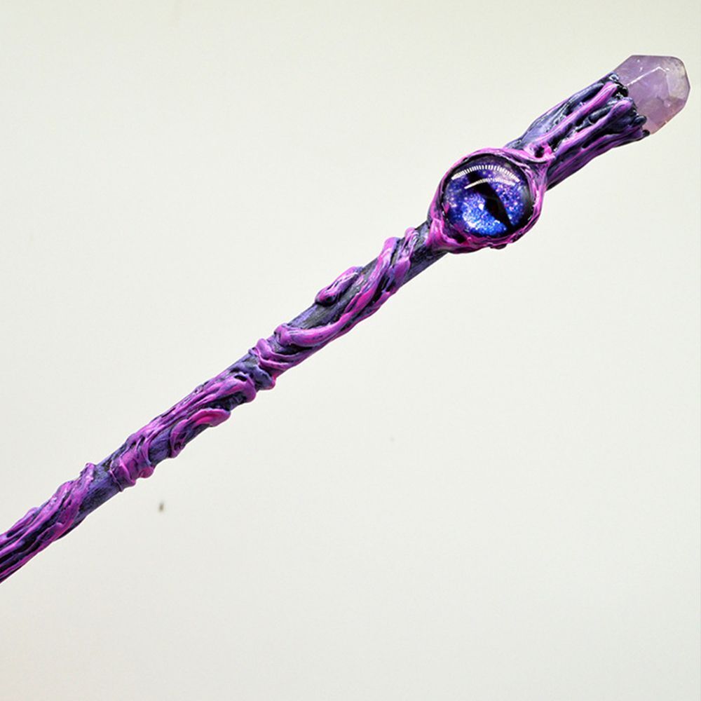 Witch Magic Wand Multicolor Natural Crystal Jewelry Fairy Stick Hair Accessories