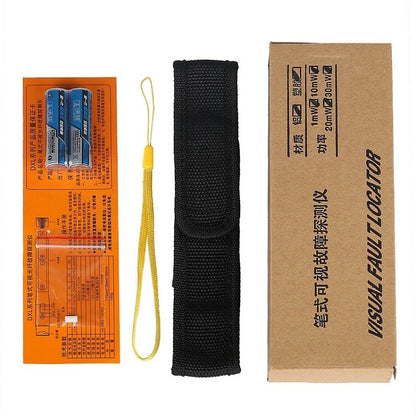 30MW Visual Fault Locator Metal 10-30km Red Light Source Fiber Tester