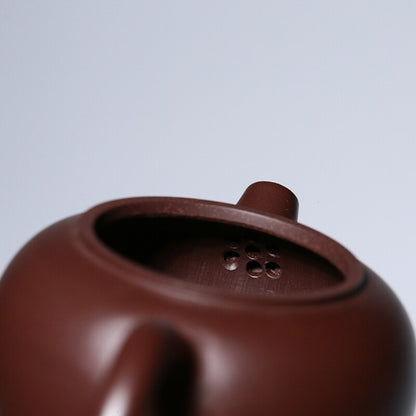 120ml Handmade Tea Pot Marked Purple Zhu Clay Julunzhu Master Pot Real Yixing