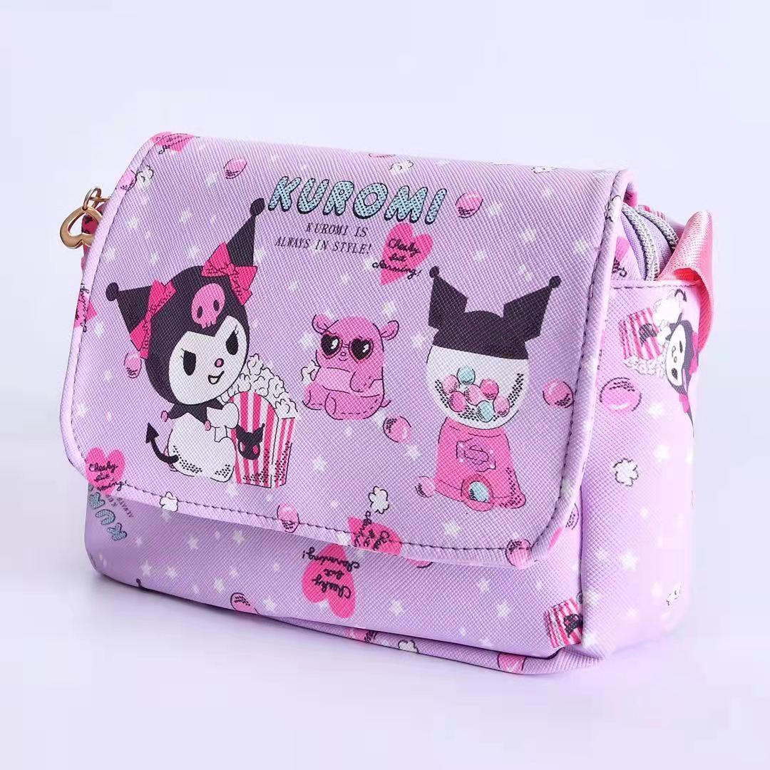 Girl Gift Kuromi My Melody Cinnamoroll Hello Kitty Crossbody Shoulder Bag Zipper