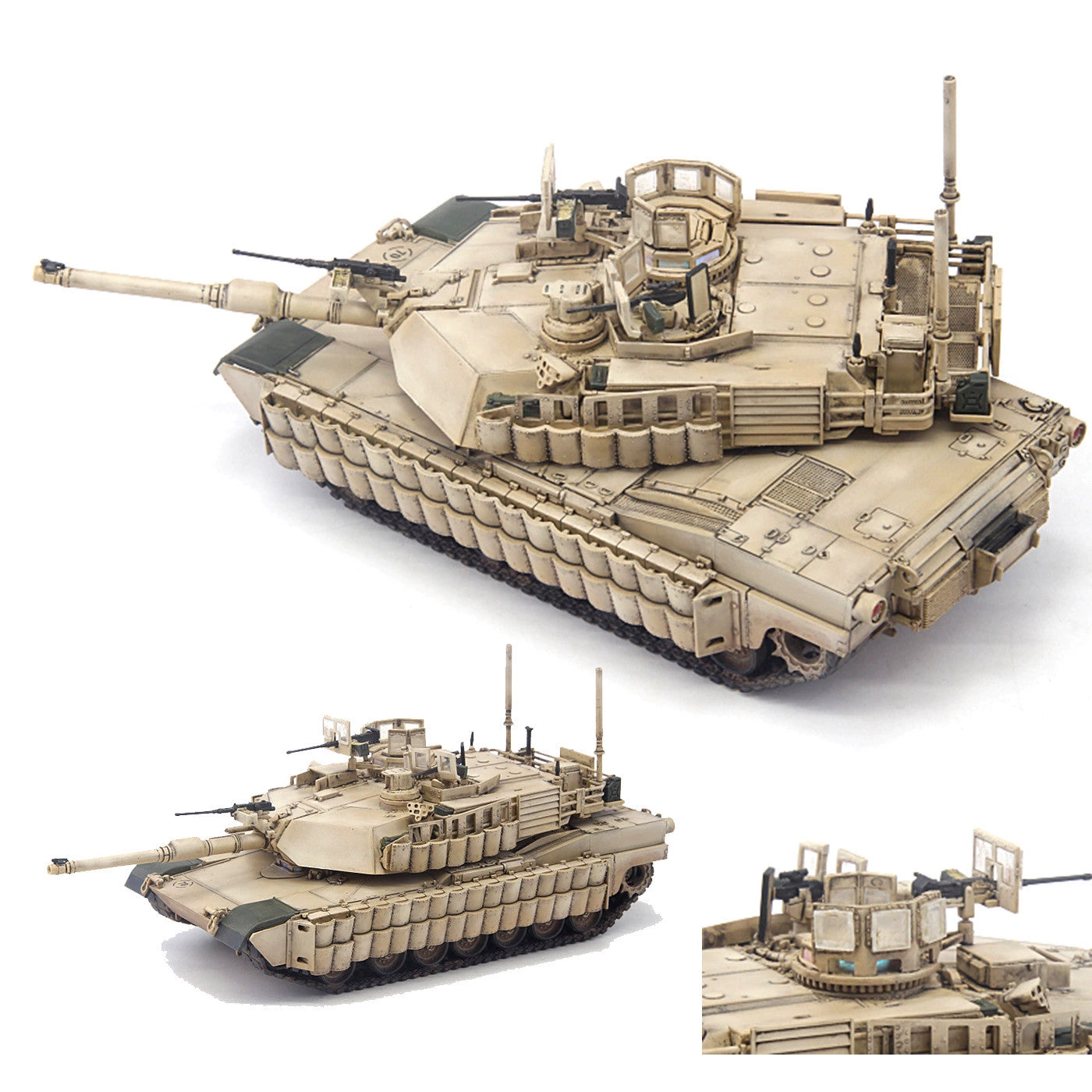 Hardened 1/72 US M1A2 SEP Abrams TUSK II Main Battle Tank Finished Model