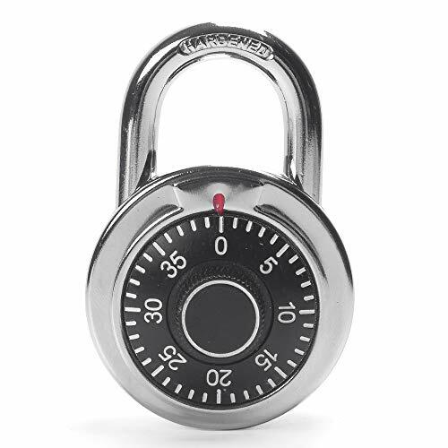 Trisonic High Security Rotary Combination Padlock, Black Dial Number Code Lock