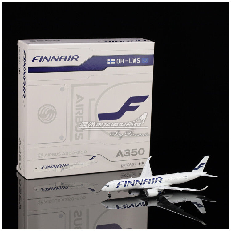 1:400 JC Wings FINNAIR AIRBUS A350-900 Flap Down Passenger Plane Diecast Model