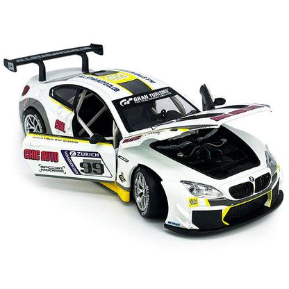 1/24 BMW M6 GT3 Model Car Diecast Toy Vehicle Boys Toys Kids Gifts Doors Open
