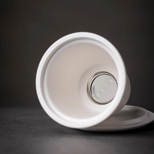 Creative Mountain Ceramic Tea Mug with Infuser