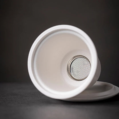 Creative Mountain Ceramic Tea Mug with Infuser