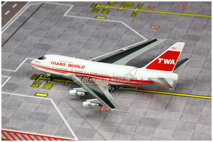 1:400 GeminiJets TRANS WORLD BOEING B747SP Airplane Diecast Plane Aircraft Model