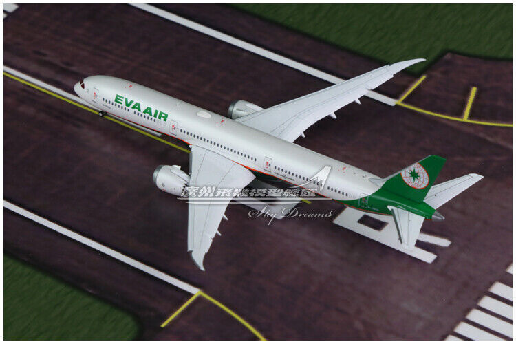 1:400 JC Wings EVA AIR BOEING 787-10 Passenger Airplane Flap Down Diecast Model