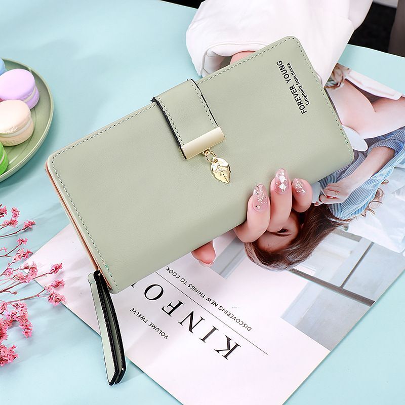 Fashion Long Wallets Synthetic Leather Zipper Coin Purse Hasp Clutch Bags Large