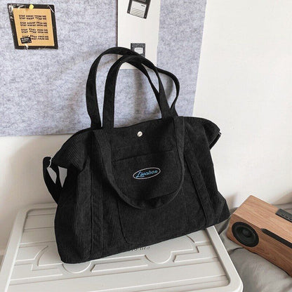 Winter Teenager Textile Bag Fabric School Book Laptop Pouch Side Bag