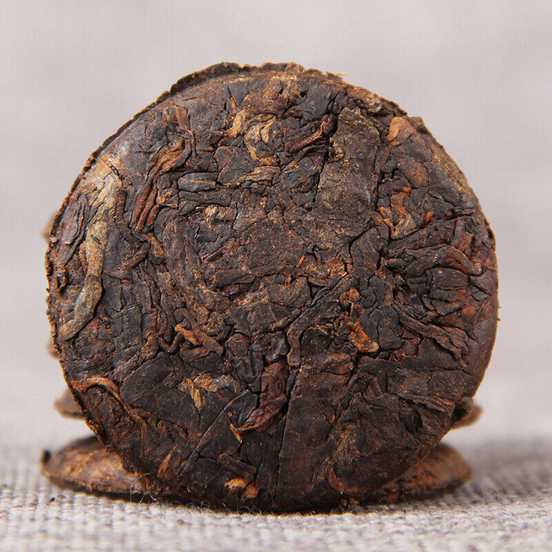 200g Pu'er small tea column tea cake Ripe Tea Fermented craft tea Health Care