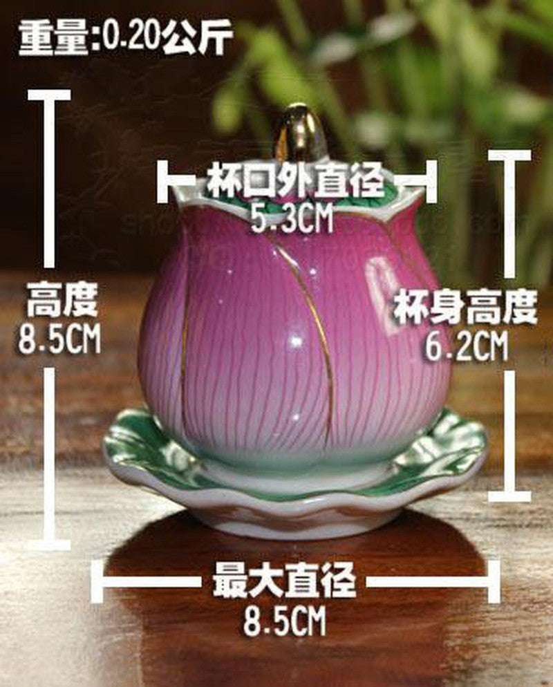 Creative Crafts Lotus Holy Water Cup Buddhist Supplies Buddha Home Decoration