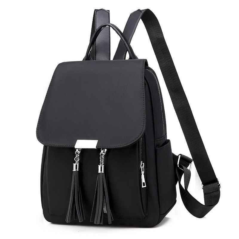 Backpack Shoulder Bag Oxford Traveling Student Book Purses Polyester 1 PC Khaki