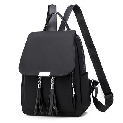 Backpack Shoulder Bag Oxford Traveling Student Book Purses Polyester 1 PC Khaki