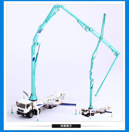 1:55 Scale KDW Concrete Pump Truck Construction Machine Equipment Diecast Model
