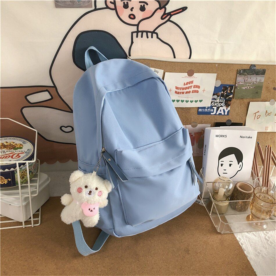 Cute School Backpack Purse Women Nylon Softback Book Fashion Travel Rucksack 1PC