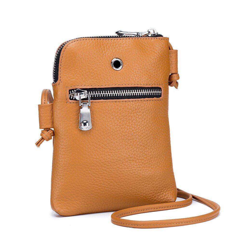 Genuine Leather Shoulder Crossbody Bags Small Handbag Crossbody Purse Polyester
