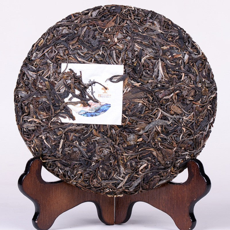 357g 2021 Menghai Pu'er Tea Raw Tea Cake Pa Sha Mountain Trees Qizi Cake Tea
