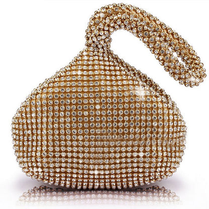Women Alumium Sequins Evening Clutch Bag Party Wedding Fashion Purse Handbag
