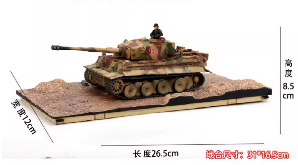 1:32 FOV German Tiger 502 Heavy Tank WWII Kursk Diecast Military Armor Model