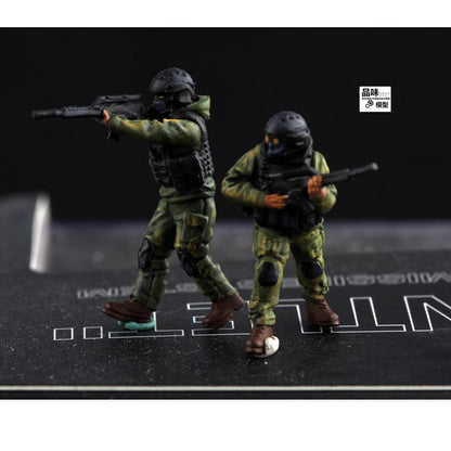 Homemade 1/72 Rebel Mercenaries Heavy Duty Team 8-Persons Finished Model Toys