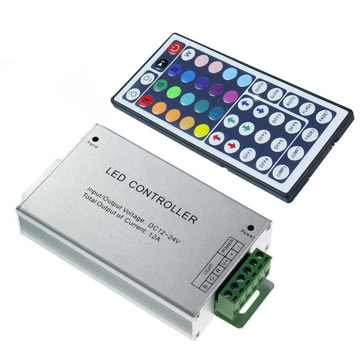 DC 2023 for SMD 5050 LED Strip 44 Key Infrared Remote Control RGB Controller