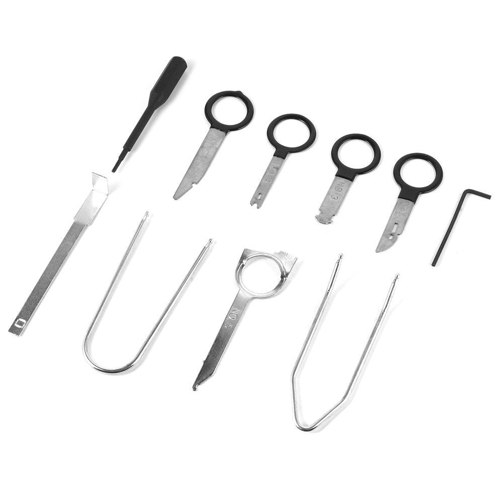 Car Stereo Radio Removal Tool Key Kit Compatible with Mercedes/BMW/VW/Audi/Ford