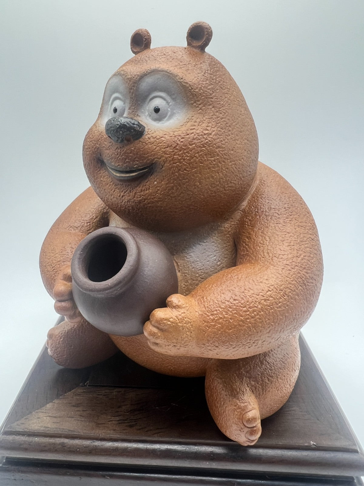 120cc chinese Yixing Handmade Zisha teapot Duan Clay Bears Gongfu Hu Tea Pot