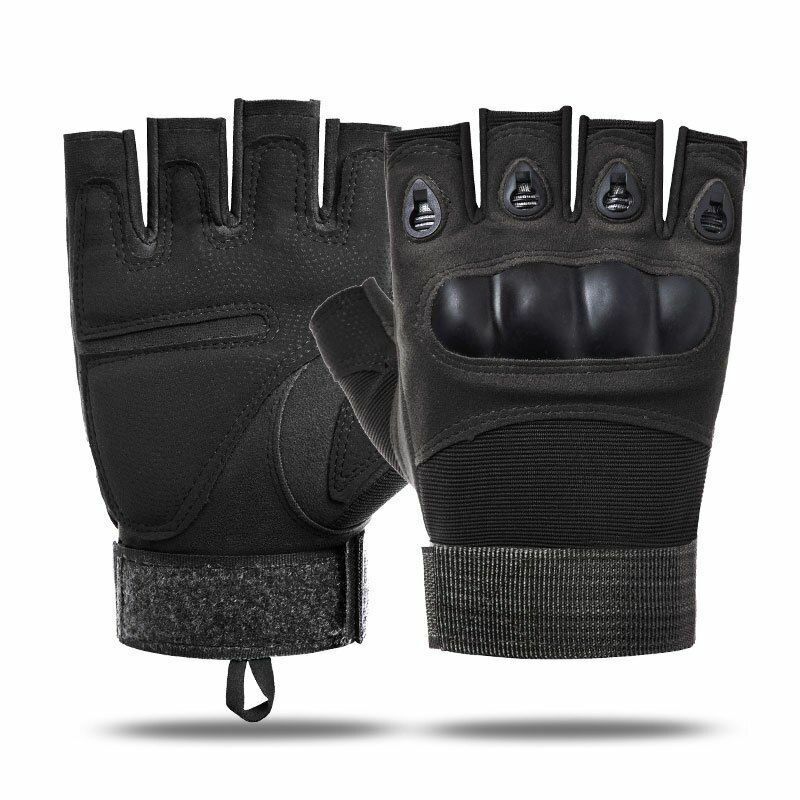 Half-finger Gloves Hiking Anti-slip Riding Fighting Hunting Paintball Outdoor XL