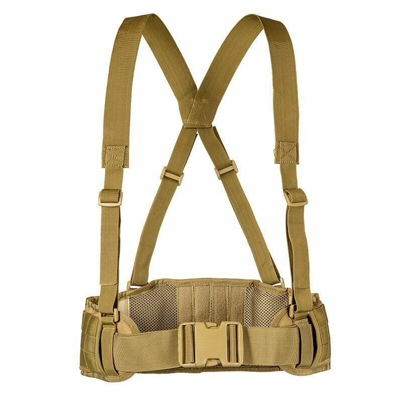 Tactical Belt Army Hunting Waist Support Waist Bag Carrier Adjustable SoftPadded