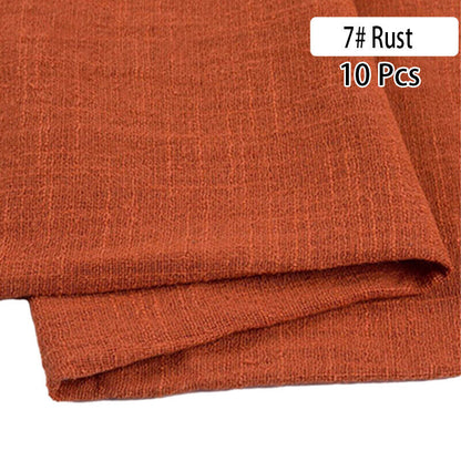 10PCS Napkins Retro Cotton Tea Towel Wedding Supplies Home Table Decor