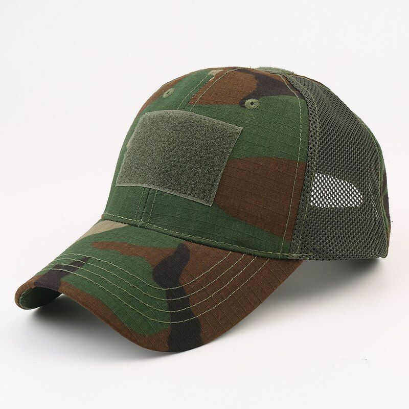 Tactical Hat Camouflage Sunscreen Outdoor Sport Hunting Camping Hiking Cap Brown