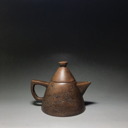 Chinese Yixing Zisha Clay Handmade Exquisite Teapot 宝塔壶 底款：王南林）