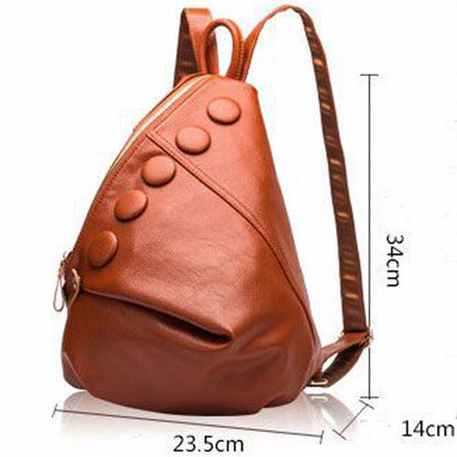 New Designer Backpack 100% Genuine Leather Women's Backpack Travel Bag Rucksack