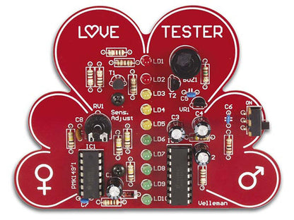 Whadda D.I.Y. Love Tester - LED Matchmaker Soldering Practice Kit (WSSA149)