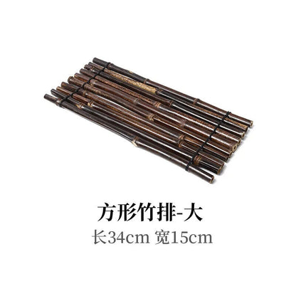 Bamboo Crafts Sushi Plates Japanese Korean Restaurant Sashimi Trays Dishes Decor