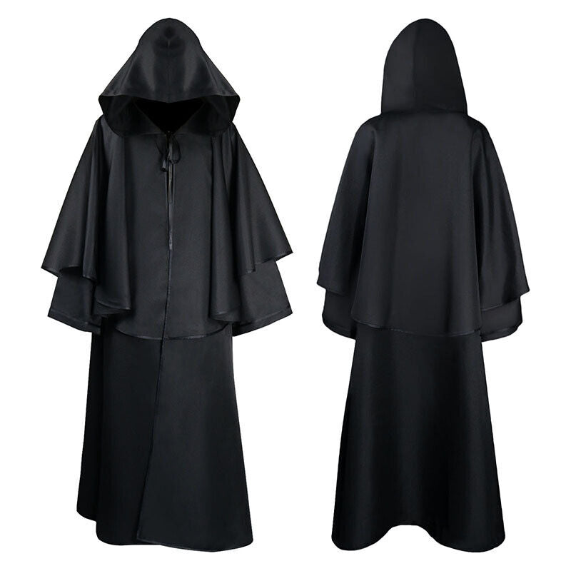 Monks Cosplay Anime Halloween Costume Steampunk Medieval Cloak Renaissance Robe