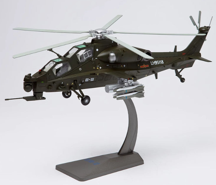 1:38 39CM China Air Force Z-10 Armed Helicopter Airplane Diecast Aircraft Model